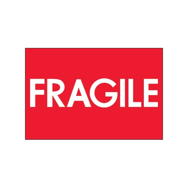 Bsc Preferred 2 x 3'' - ''Fragile'' High Gloss Labels BUY00021116 - main